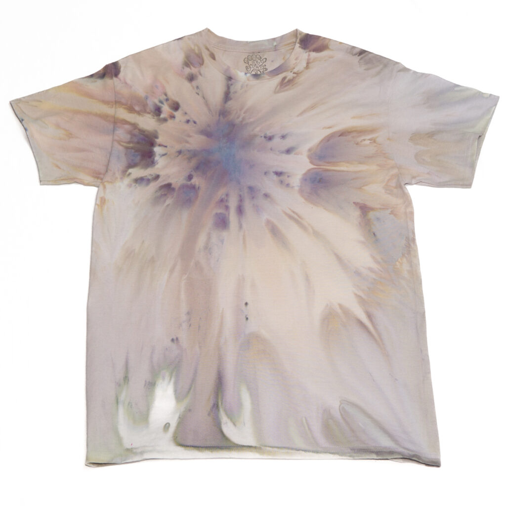 アイスダイ　氷染め　ICEDYE　グレー系のTシャツ