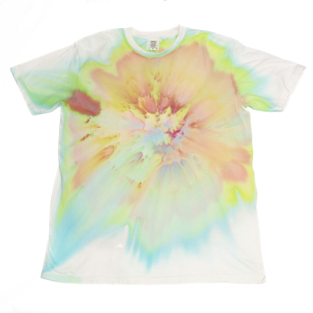 アイスダイ　氷染め　ICEDYE　マルチカラーTシャツ