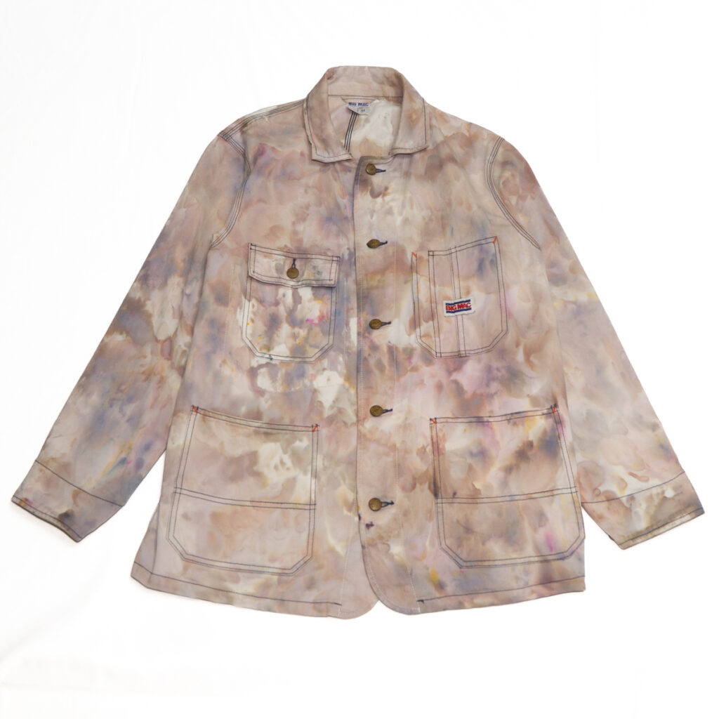 アイスダイ　氷染め　ICEDYE　洋服　カバーオール